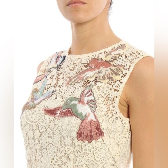 Red Valentino Dresses | Valentino Red Floral Macrame Embroidered Dress | eBay Red Valentino Dresses | Valentino Red Floral Macrame Embroidered Dress | eBay