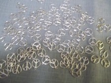 100 Piece PEACE symbol Charm lot - Necklace or Bracelet Making - LOT 6