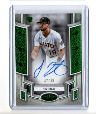 2024 Topps Tier One Break Out GREEN Jared Triolo Autograph RC #'d