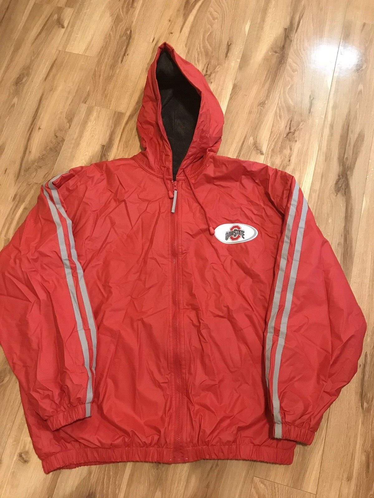 Ohio State Buckeyes Waterproof Jacket Men's Full Zip LARGE