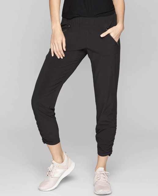 ruched ankle pants