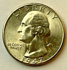 1947-D Washington Quarter Gem BU Silver