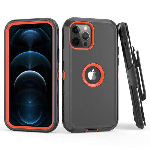 For iPhone 12 Pro/12 Pro Max/12 Mini Case+Tempered Glass+Belt Clip Fits Otterbox - Picture 8 of 29
