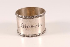 Serviettenring Silber 800 Bremer Silberwarenfabrik Gisela Hammerschlag 25gr. BSF