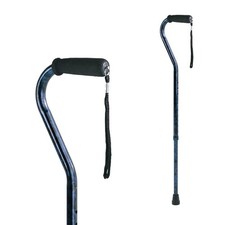 Adjustable Designer Walking Cane for Men and Women with 250 lb Capacity Blue