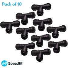 John Guest Speedfit Push Fit 12mm 10 Pack Union Tee - PM0212E Caravan/Motorhome