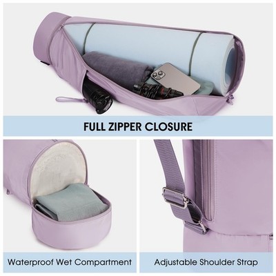Yoga Mat Bag Full Zip Cargo Yoga Mat Carrier Bag with Drawstring
