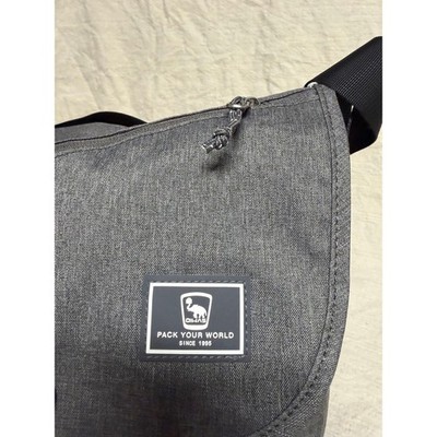 Pack Your World Messenger Bag Gray Crossbody Laptop Travel