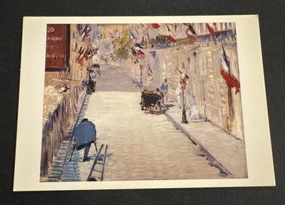 Postcard - The Rue Monsnier With Flags - Eduard Manet - Unposted Collectable 