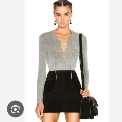 IRO ALIDA KNIT LONG SLEEVE TOP, SIZE XS 