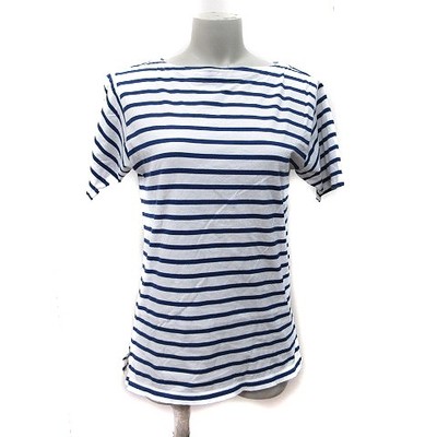 B&Y United Arrows Beauty & Youth T-shirt Cotton S White Navy Used