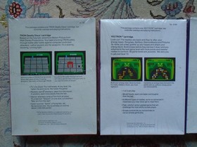 FOUR (4) IntelliVision games NEW/SEALED tron deadly discs vectron bundle lot