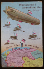 AK  Deutsches Reich Postkarte Zeppelin als Fe...