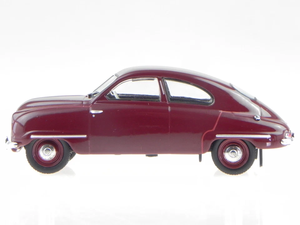 Saab 92B 1954 red diecast model car 3898008 Atlas 1:43 - Image 2 of 4