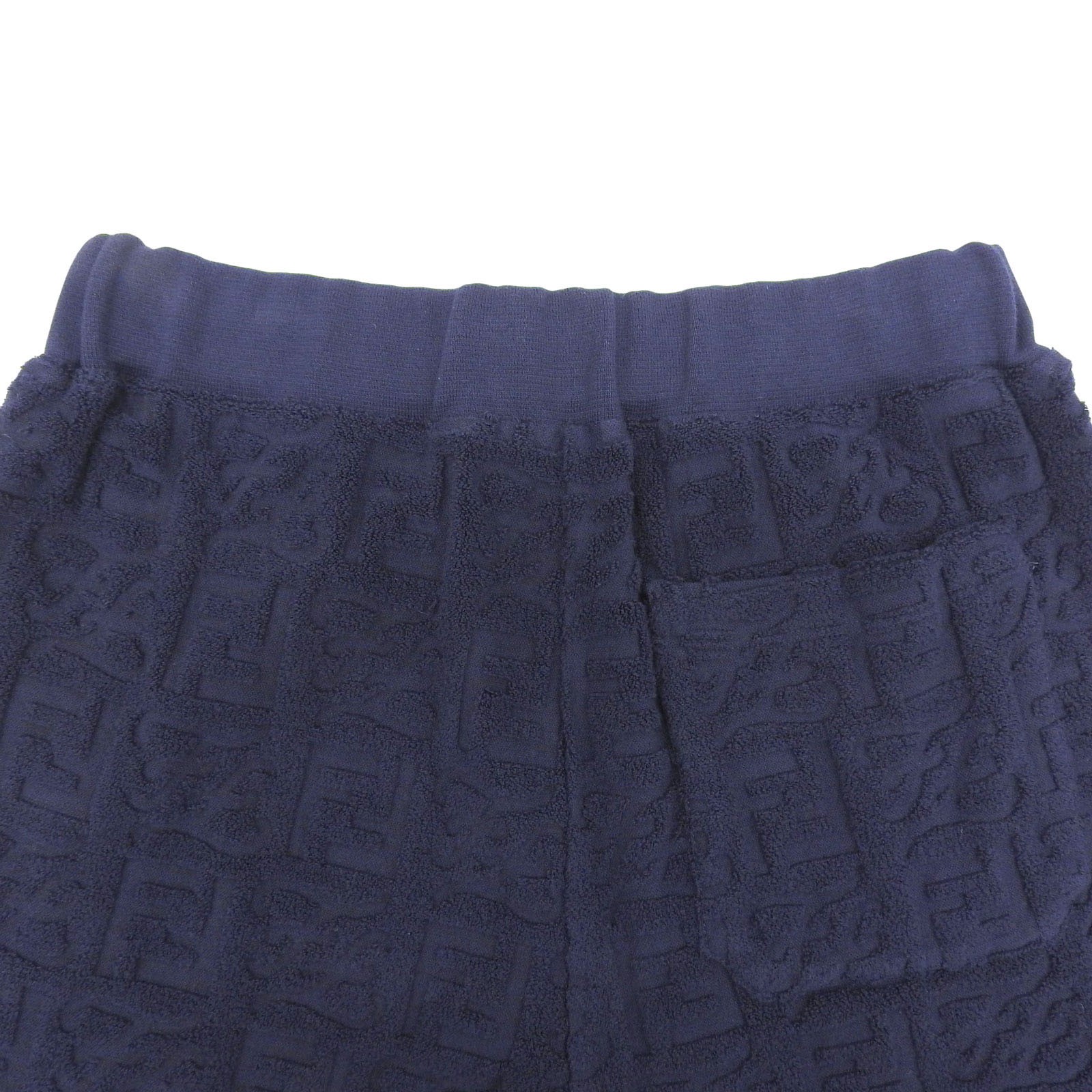 FENDI FB0689 Men's Shorts Unused Cotton Navy Size 44 Italy thumbnail 4