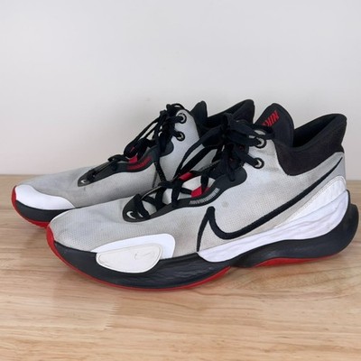 Nike Mens Size 12 Renew Elevate III Shoes White Black Platinum DD9304-100