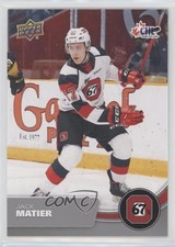 2021-22 Upper Deck CHL Jack Matier #58 w7v