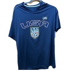 USA Men’s Soccer Jersey Blue Size Large