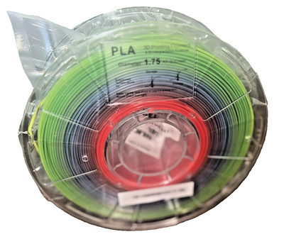 1.75 mm Gradient (Rainbow) Filament (1.0 kg) for 3D Printing (+-0.02 mm)