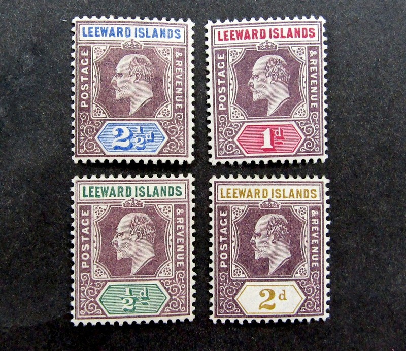 nystamps British Leeward Islands Stamp # 20-23 Mint OG H L10y2072