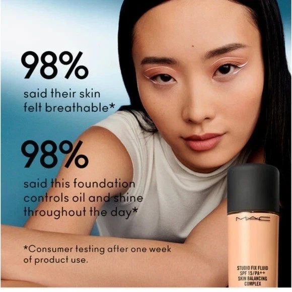MAC Studio Fix Fluid Skin Balancing 24Hours Long Wear Makeup Foundation Oil Free - Image 2 of 4