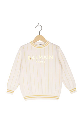 Balmain Pullover Strickpullover Kaschmir Gr. EU 104 Weiß Mädchen Neu