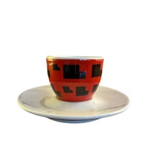 Illy Art Collection 2001 Artistas do Brasil Espresso Cup & Saucer #21555 by IPA