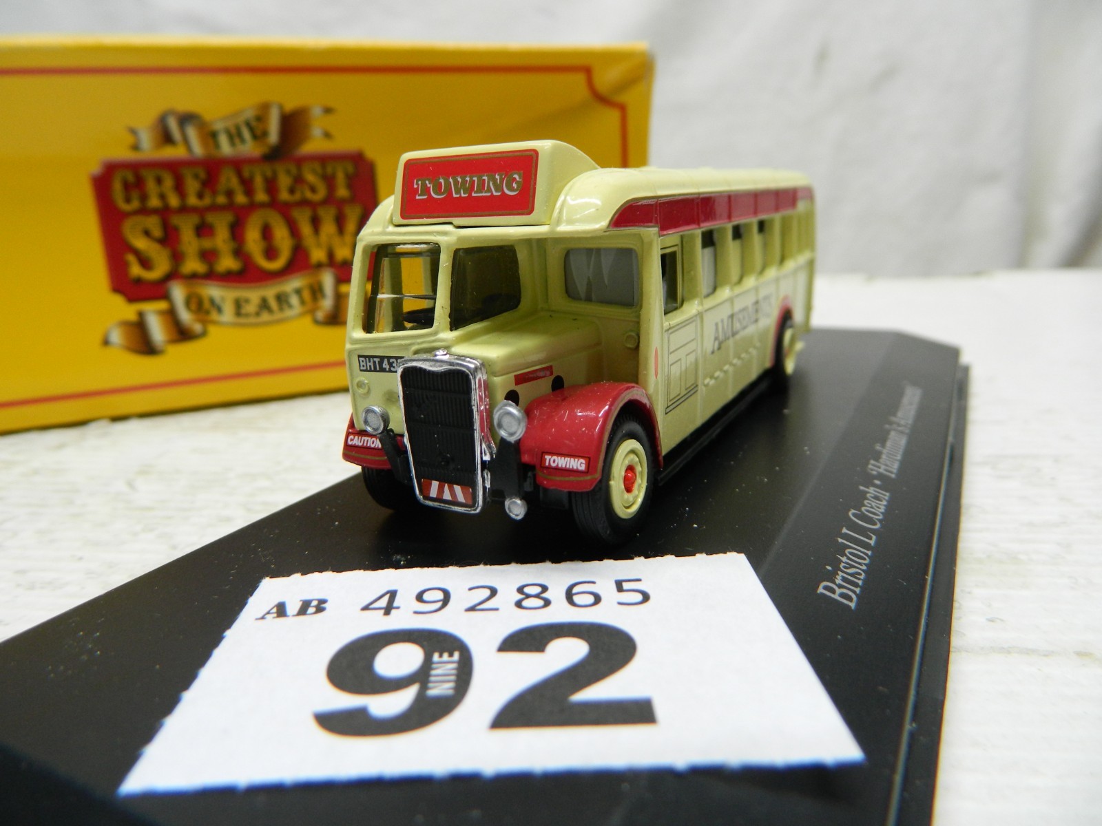 Atlas 1:76 Bristol L Coach Hardimans Amusements Box 4 654 130 thumbnail 5