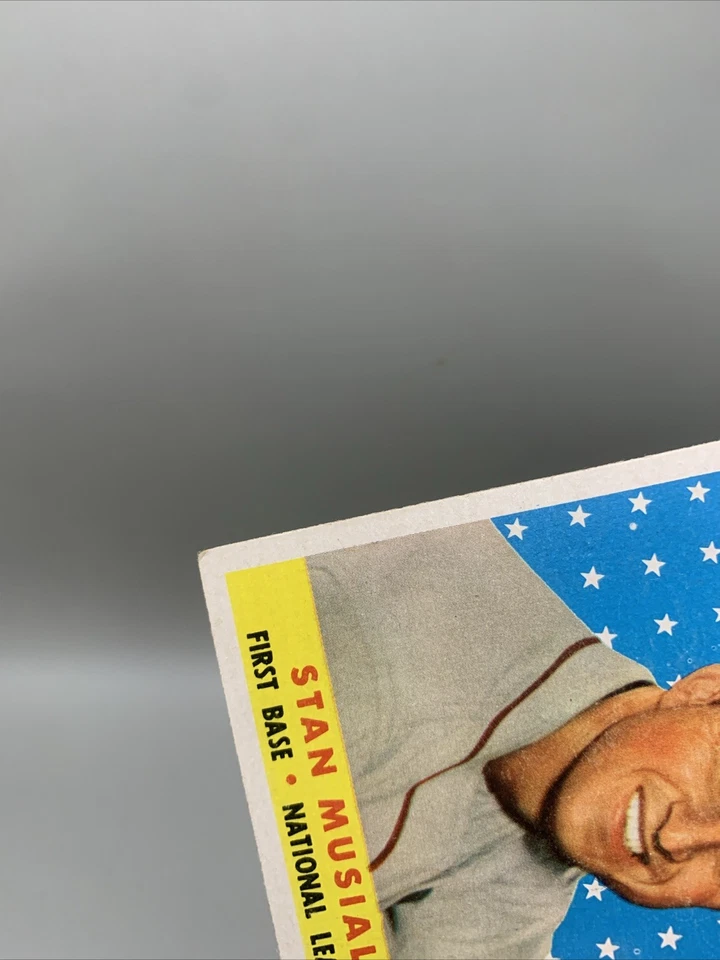 1958 Topps - Revista deportiva All Star Selection Stan Musial #476 EX sin pliegues Foto 4 de 4