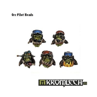 Orc Pilot Heads Bits Miniaturen Kromlech NEU