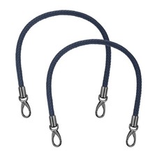 2 Pcs Braided Purse Strap, 25.6 Inch for Handbag Tote Making  Vintage Blue 
