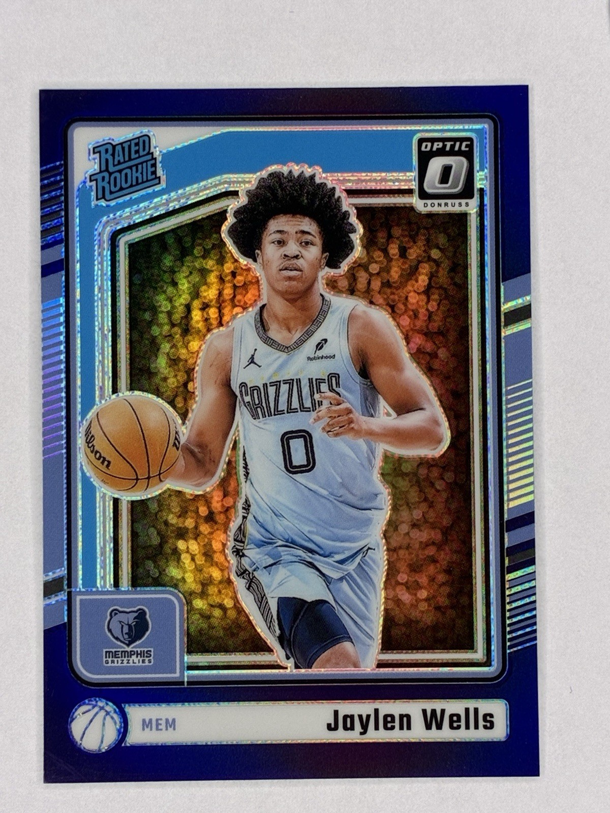 2024-25 Panini Donruss Optic - Rated Rookie Jaylen Wells #252 Purple Prizm (RC)