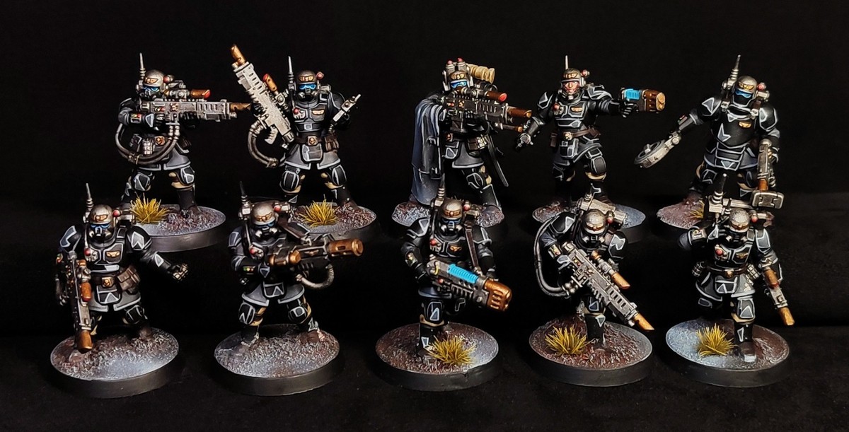 Kill Team: Kasrkin painted Warhammer 40k Astra Militarum Cadian