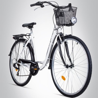 (B-Ware) 28 Zoll Damenfahrrad Bergsteiger Florenz STVZO 7 Gang Shimano Citybike