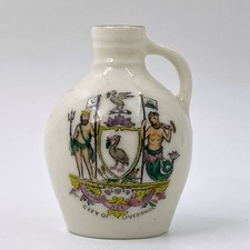 W.H. GOSS CRESTED CHINA MODEL OF ANCIENT EWER FOUND AT LOUTH - CITY OF LIVERPOOL