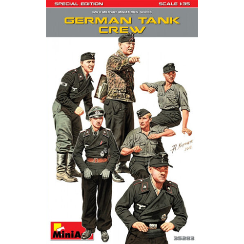 German Tank Crew Kit 1:35 Miniart Kit Figure Militari -D- Neues Modell-image