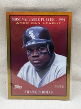 29/50 Frank Thomas 2025 Topps Most Valuable Player - 1994 Gold White Sox