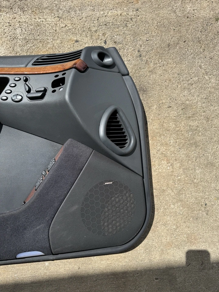 1999-2002 MERCEDES-BENZ W220 S430 S500 S55 AMG DRIVER INTERIOR DOOR PANEL BLACK - Image 2 of 4