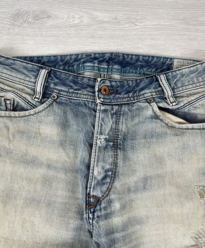 Diesel Iakop Distressed Washed Denim Grunge Pants Jeans W 31 Mens Size - Picture 9 of 17