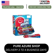 Airheads Chewy Candy bars, assorted Flavors, Nut Free, Regular Size, 33 oz 60Ct.