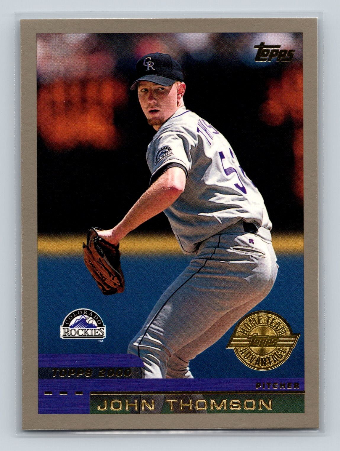 2000 Topps #371 John Thomson Home Team Advantage Colorado Rockies