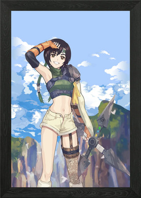 Yuffie Final Fantasy Gerahmtes Wandbild Poster Leinwanddruck Bild