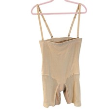 Honeylove SuperPower Short Shapewear XL tan NWOT Removable Straps Boning girdle