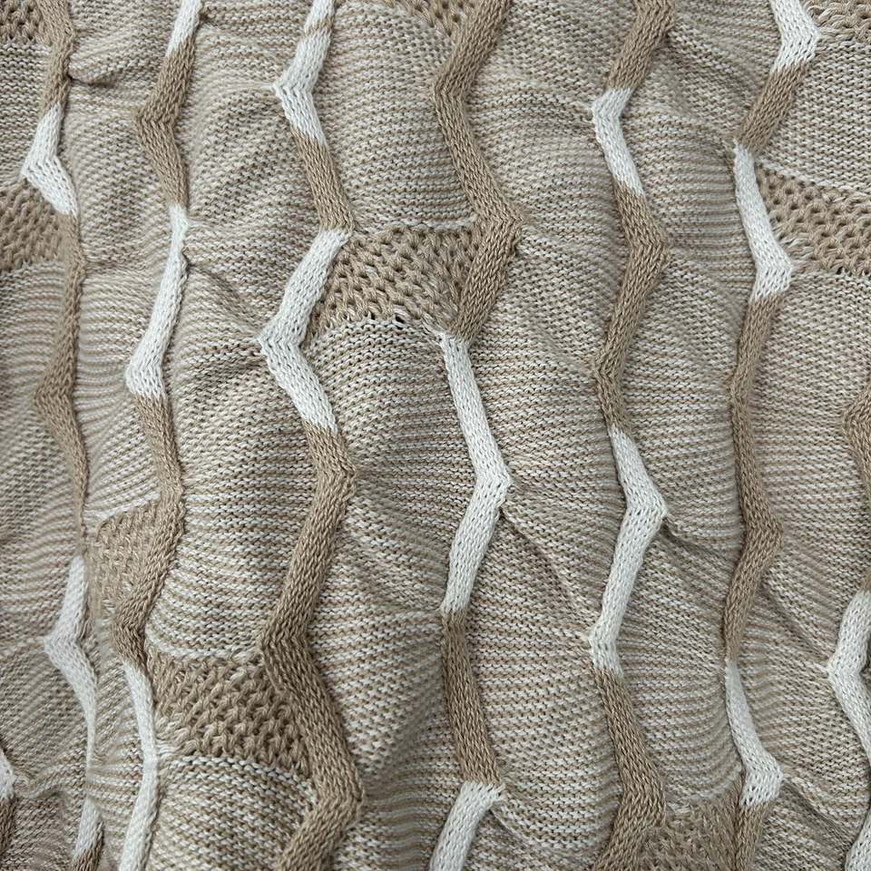 Suéter de punto COOGI 3D vintage crema y tostado para mujer mediano hip hop Australia en muy buena condición Foto 2 de 4