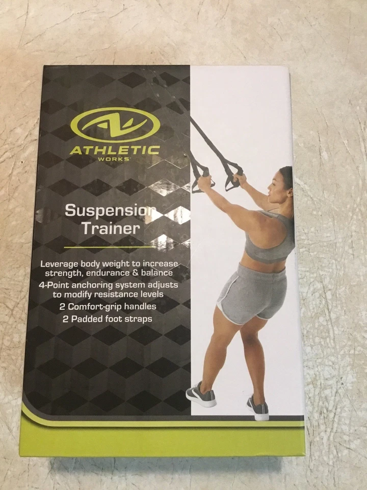 SPRI & ATHLETIC WORKS CORREA ENTRENADOR 3 Niveles Resistencia Cable Portátil Gimnasio NUEVO Foto 4 de 4