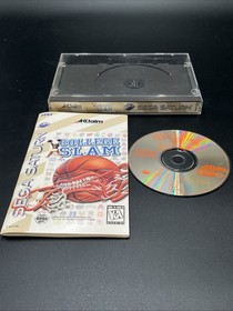 College Slam Sega Saturn Complete In Box With Manual Tested Working