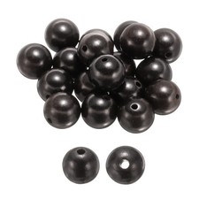 200pcs 10mm Black Sandalwood Round Polished Wooden Loose Beads for Craft