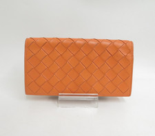 Authentic BOTTEGA VENETA Intrecciato Leather Bifold Long Wallet I 51332