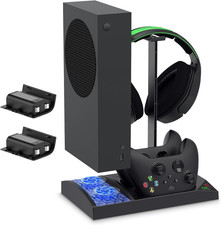 All-in-One Charging Station for Xbox Series S Controllers Cooling Fans Headset