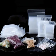 8*12cm 100 PCS,Thickened Plastic Sealed Clear Zip Lock Bags – New PE Material